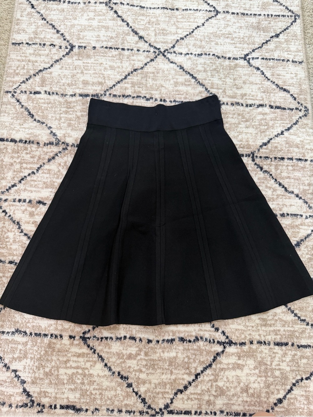 Ted Baker Black A-Line Knit Skirt